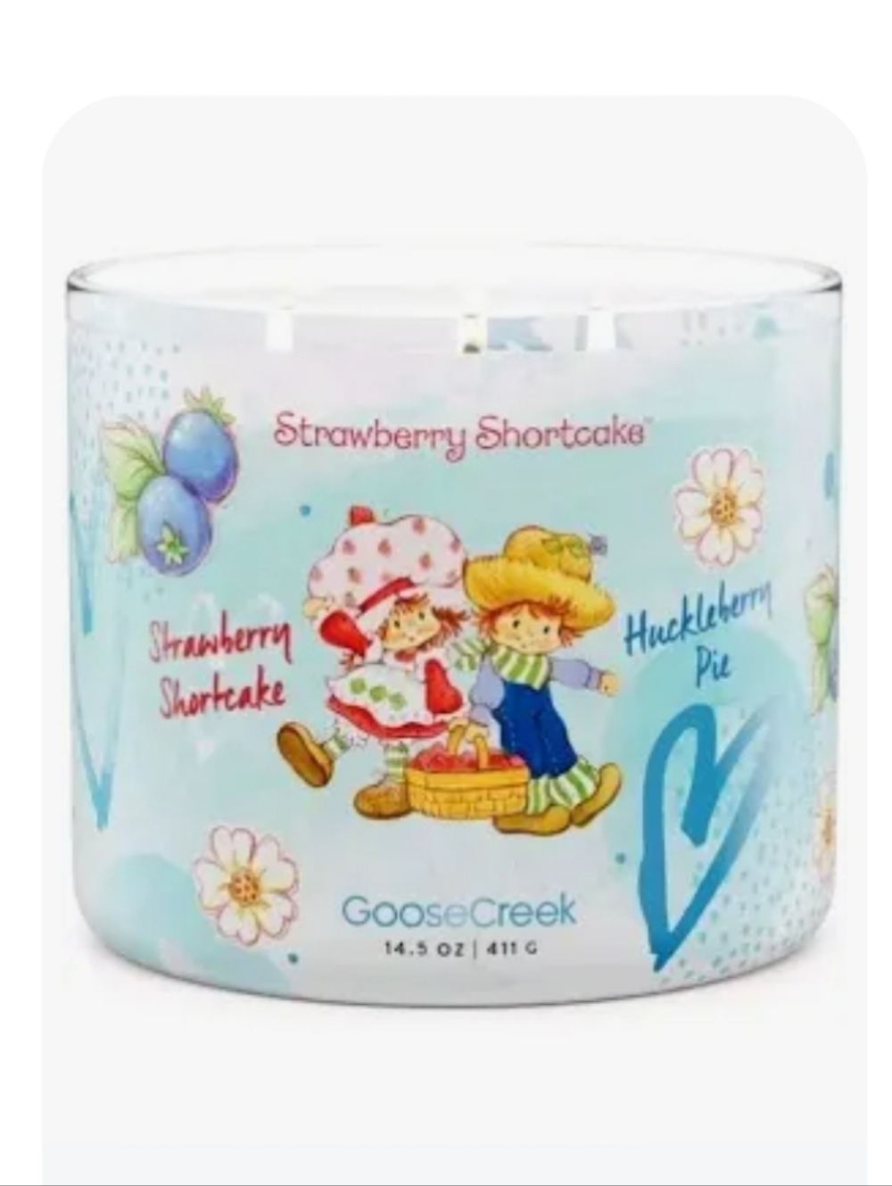 Strawberry Shortcake Collection Huckleberry Pie Scented Candle.  New Goose Creek